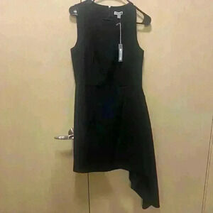 NWT Chelsea Asymmetrical black dress